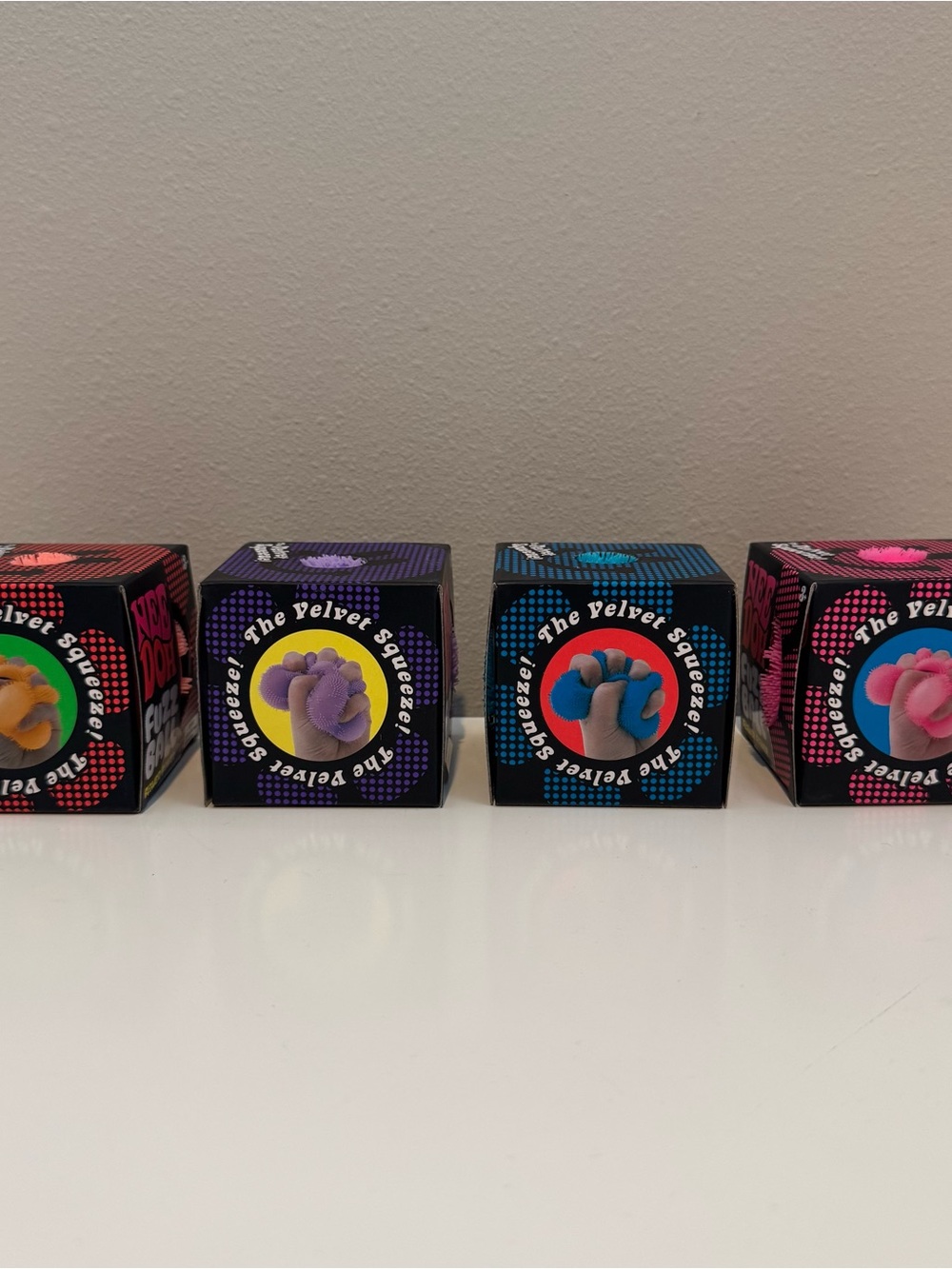 NeeDoh Fuzz Ball Flower Power - Bundle of 4 - Picture 3 of 5